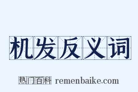机发反义词是什么意思的图片